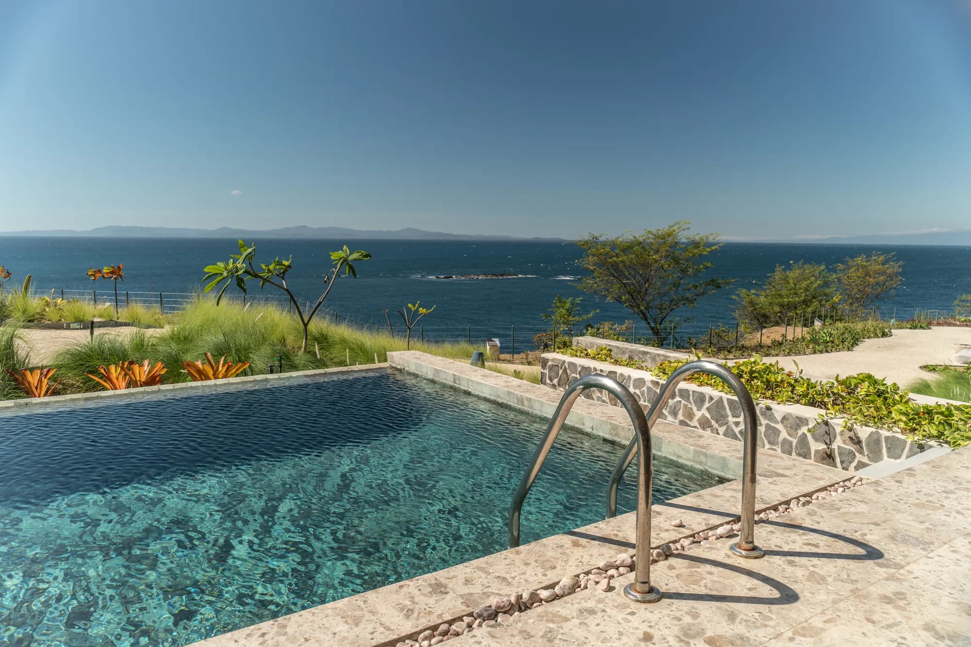 Infinity pool merging with the Pacific